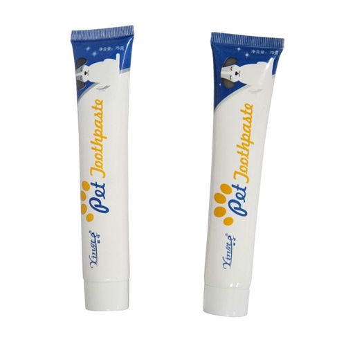 Xeme Fournitures De Nettoyage De Dents D'animal Familier De Goût De Vanille/Boeuf, Dentifrice Sain De Chien D'animal Familier Comestible De Chien Pour