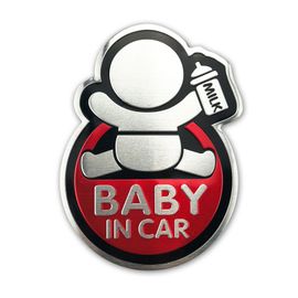 Autocollant De Bébé Dans La Voiture, Autocollant En Aluminium Pour Nissan X-Trail Qashqai Skoda Octavia Fabia Renault Clio B