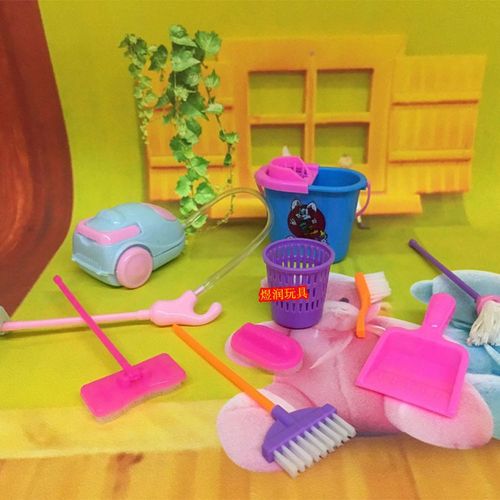 Xeme 9pcs/Set Enfants Bébé Ménage Nettoyage Jeu Set Funny Home Jouets Éducatifs