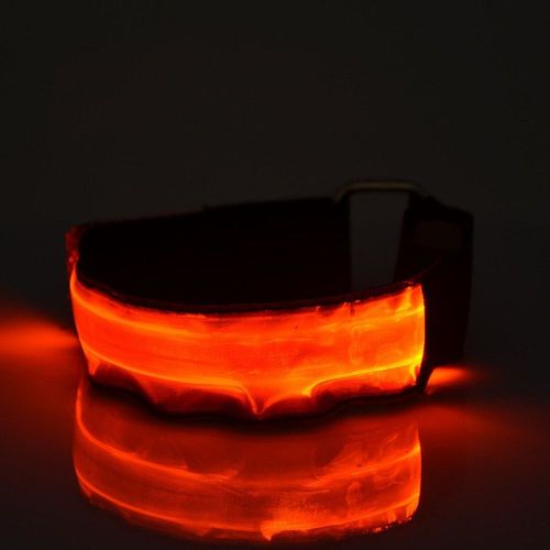 Xeme Sports Cyclisme Courir Led Sécurité Ceinture Réfléchissante Sangle Bras Brassard