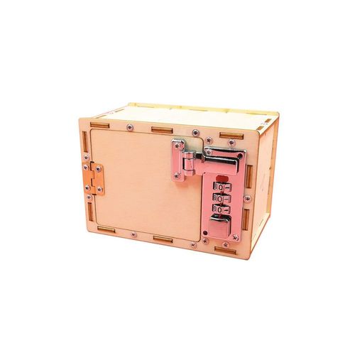 Xeme 1 Pièces Technologie Créative En Bois Gizmo Diy Verrouillage Mécanique Boîte Mot De Passe Puzzle Jouets Étudiant Matériel Éducatif Jouet