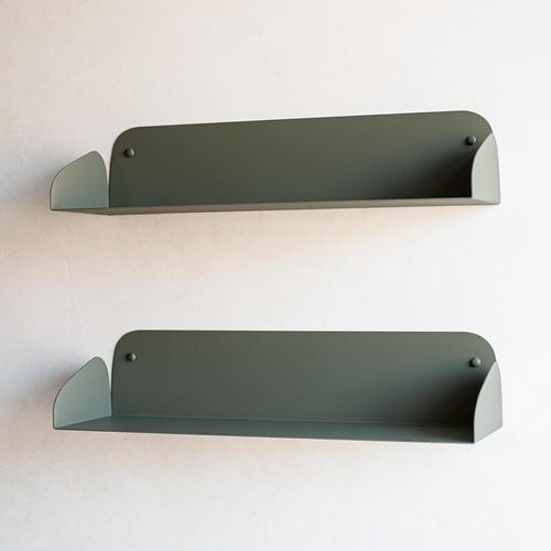 2, Vert Set De 2 Etagere Murale Vert 60 Cm | Bibliotheque Etagere Rangement Livre | Tablette Murale Fixation Invisible Comme Etagere Bureau, Étagère Cuisine, Mangatheque, 2 Étagère Murale (Vert Olive)