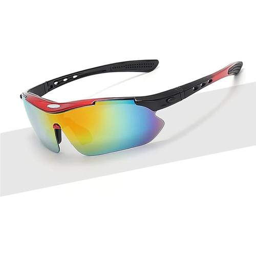 Lunettes De Soleil De Sport, Lunettes De Soleil Polarisées Avec 5 Verres Interchangeables, Lunettes De Cyclisme Pour Homme Et Femme