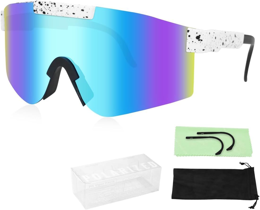 C10 Lunettes De Soleil Sport Polarisées,Plein Air Lunettes De Vélo,Lunettes De Soleil De Vélo,Avec Étui À Lunettes,Sacs À Lunettes,Tissu De Lunettes Et Jambes De Lunettes,Pour Pêche À Cheval Running