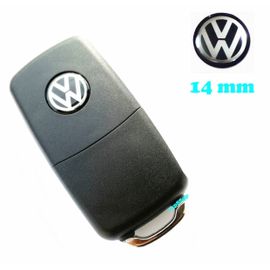 Logos Stickers Vw Noir Pour Clé, Télécommande 14mm