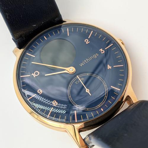 Withings steel hr limited edition sale 36mm blue & rose gold