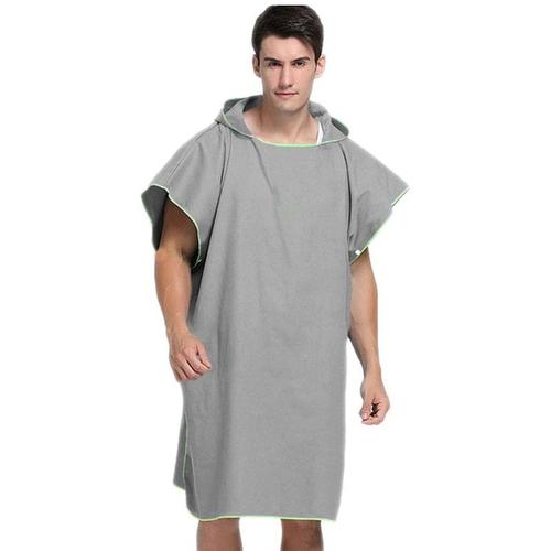 Serviette Robe Avec Capuche, À Capuche Poncho Robe Changeante , Coupe-Vent, Sèche-Toi Vite, Garde-Toi Au Chaud Parfait Pour Les Nageurs, Les Surfeurs (;Hommes Couleur Aléatoire);