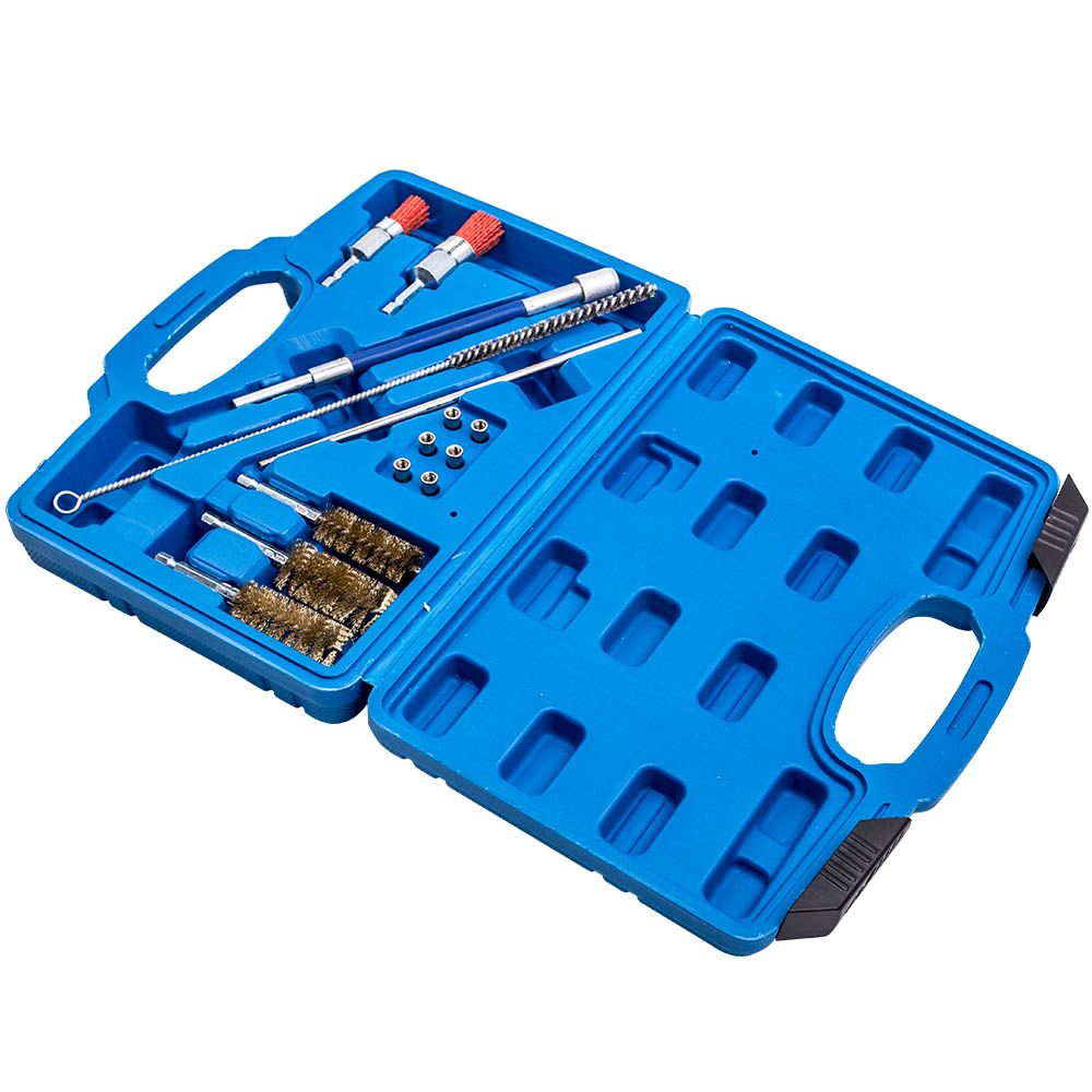 14pcs Universel Injecteur Seats Kit De Nettoyage Brosse & Injecteurs