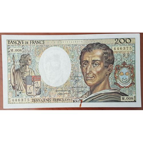 Billet 200 Francs Montesquieu 1981 France M.008