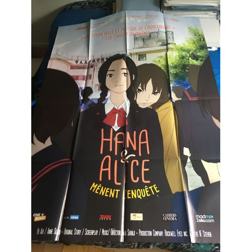 Affiche Originale De Cinema Hana & Alice Menent L Enquete Format 120 X 160