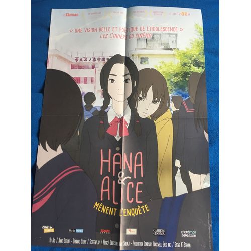 Affiche Originale De Cinema Hana & Alice Menent L Enquete Format 40 X 60