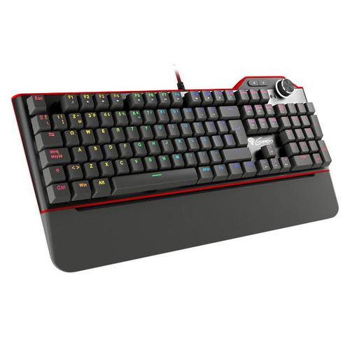 Genesis Nkg-1793 Clavier Usb Qwerty Espagnole Noir, Rouge