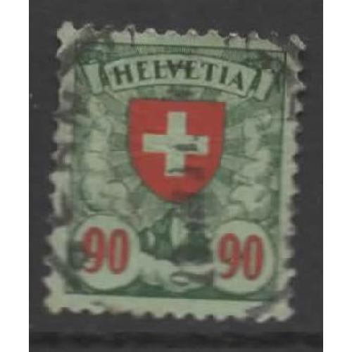 Suisse, Timbre-Poste Y & T N° 208 Oblitéré, 1924 - Helvetia