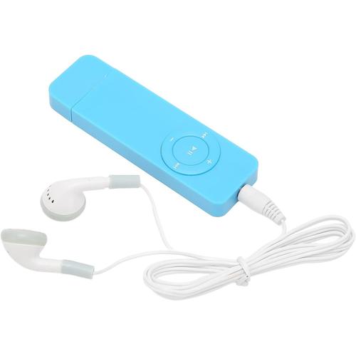 Lecteur MP3, Lecteur MP3 de Musique Numérique Portable sans Perte, Lecteur de Musique MP3 avec Son HiFi Portable, Mini-Lecteur D'écoute de Romans pour étudiants, Enfants(Bleu)