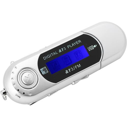 MP3, Lecteur de Musique Portable MP3 USB USB Sony MP 3 Radio-réveil Bluetooth Carte Mémoire Vocale Argent Oth Lecteur CD avec écran LCD Radio FM (Gris)