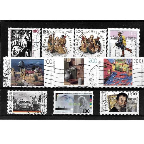 Allemagne Fédérale-Lot De 10 Timbres Oblitérés-Très Bon Etat