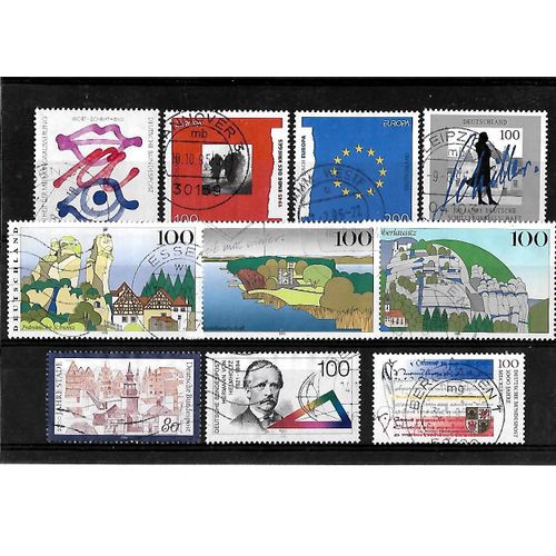 Allemagne Fédérale-Lot De 10 Timbres Oblitérés-Très Bon Etat
