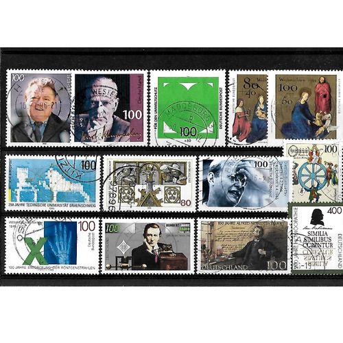 Allemagne Fédérale-Lot De 13 Timbres Oblitérés-Très Bon Etat