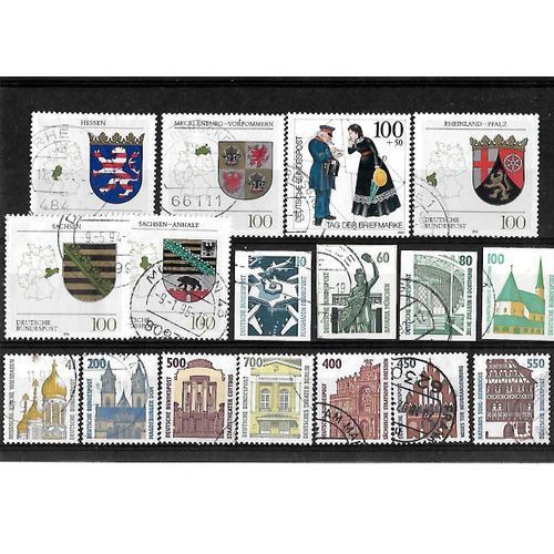 Allemagne Fédérale-Lot De 17 Timbres Oblitérés-Très Bon Etat