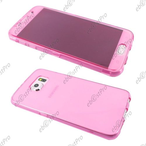 Ebeststar ® Pour Samsung Galaxy S6 Sm-G920f, G920 Coque Portefeuille À Rabat Housse Etui Livre Silicone Gel, Couleur Rose + Film Verre Trempé