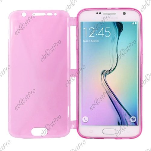 Ebeststar ® Housse Etui Coque Portefeuille Livre Silicone Gel Pour Samsung Galaxy S6 Sm-G920f, G920, Couleur Rose + Film Verre Trempé