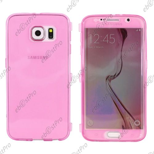 Ebeststar® Film Verre Trempé + Etui Portefeuille Rabattable Livre Housse Coque Silicone Gel Pour Samsung Galaxy S6 Sm-G920f, G920, Couleur Rose