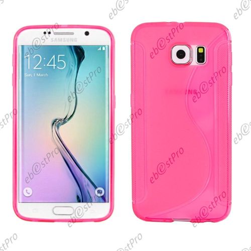 Ebeststar ® Etui Housse Coque S-Line Silicone Protection En Gel Pour Samsung Galaxy S6 Sm-G920f, G920, Couleur Rose + 1 Film Verre Trempé