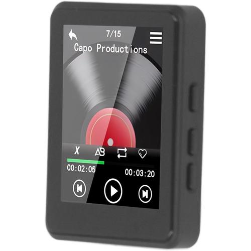 Lecteur MP3 avec Bluetooth, Haut-Parleur HiFi intégré, Lecteur MP4 à écran Tactile de 2,4 Pouces, Lecteur de Musique HiFi Portable jusqu'à 128 Go avec Visionneuse D'images de
