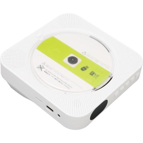 Lecteur CD, Lecteurs CD de Bureau pour la Maison, Double Haut-parleurs HiFi, Musique Chronométrée Activée ou Désactivée, Minuterie CD Bluetooth FM USB SD AUX, Répétition,