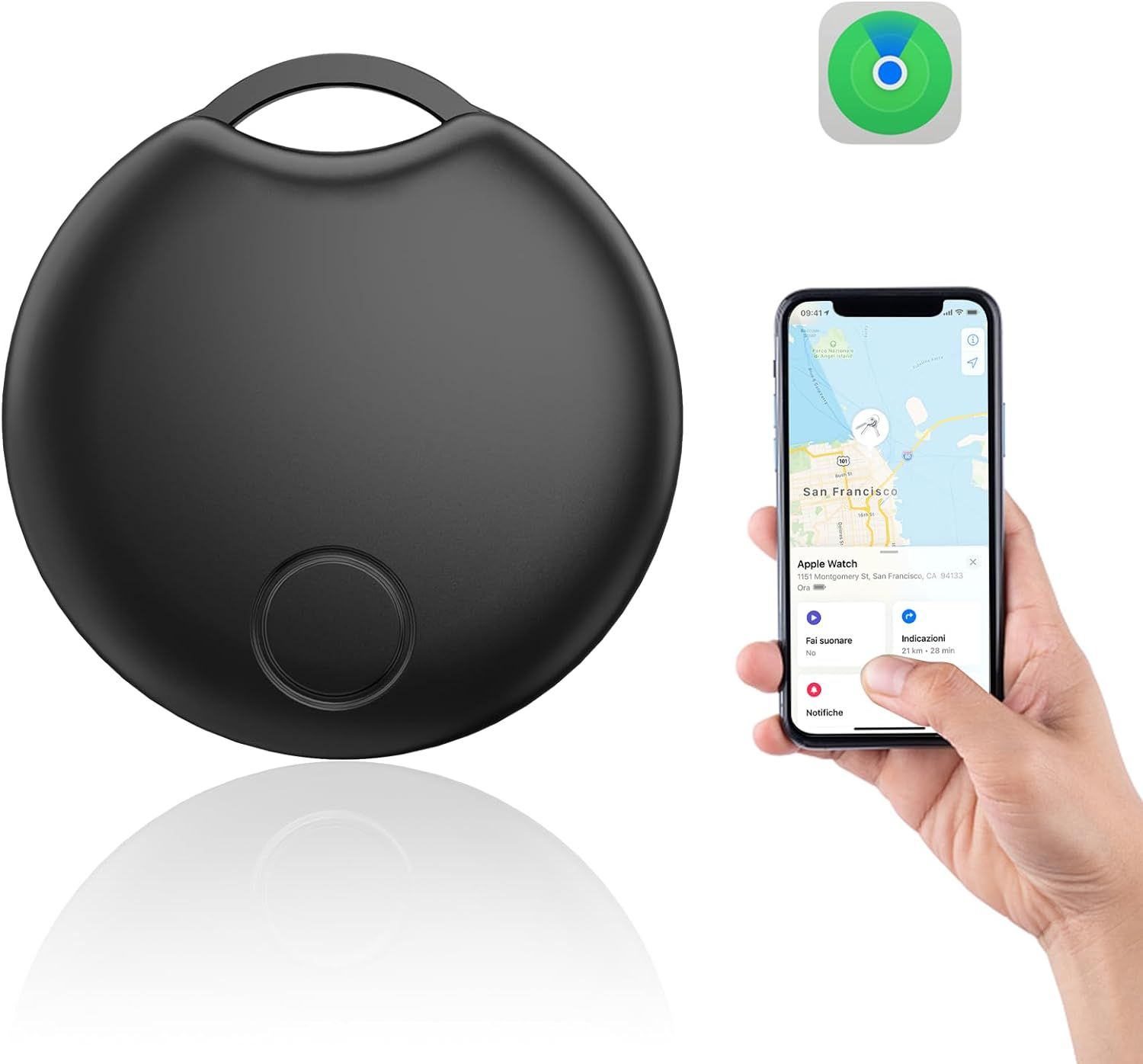 Localisateurs D'objets, Traceur De Clés Pour Apple Ios Avec Suivi Mondial, Localisation Anti-Perte Compatibles Avec Iphone Find My, Mini Traceur Pour Portefeuilles Valise Enfants