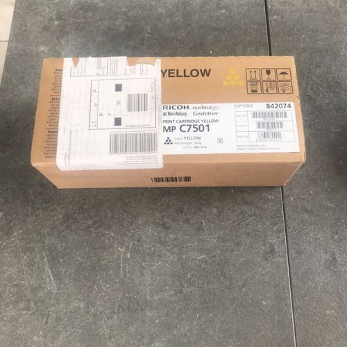 Cartouche MP C7501 yelow