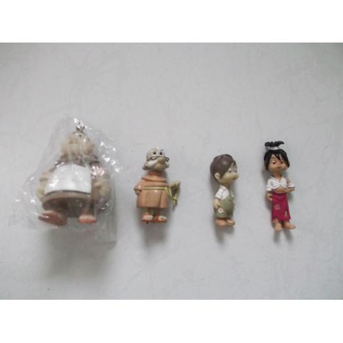 4 Figurines Moine Dick + Moine Alfonso + Marcellino + Candela - Marukatsu - 2001