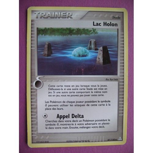 Carte Pokémon - Lac Holon - 87/110 - Ex - Fantômes Holon - 2006 - M2