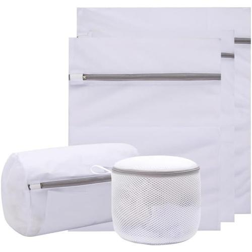 Lot de 5 filets à linge pour machine à laver et sèche-linge - En maille - Pour chemisier, chaussures, soutien-gorge, sous-vêtements, vêtements de bébé