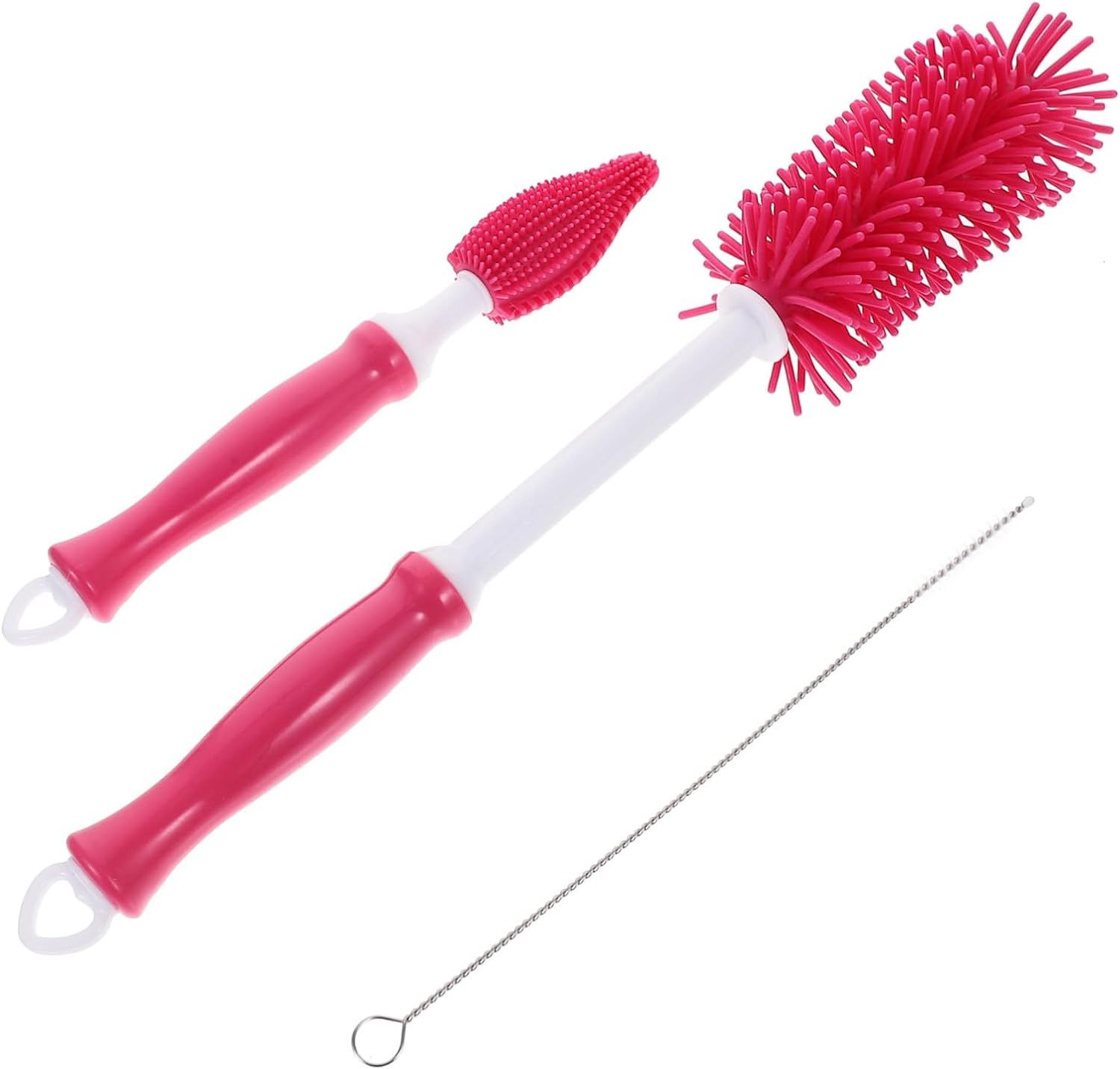 1 Pièce 360 Brosse Biberon Goupillon Pour Biberon De Lait Nettoyeur De Bouteilles À Long Manche Brosse De Nettoyage Bouteille De Brosse Biberon Brosse Bébé Mangeoire De Bébé Rouge