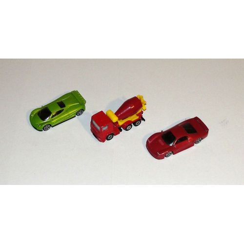 Voiture Siku Lot 3 Jouets Voiture Hurricane 8.3 Cm Voiture Storm 8.8 Cm Camion Toupie Rouge 8.7 Cm