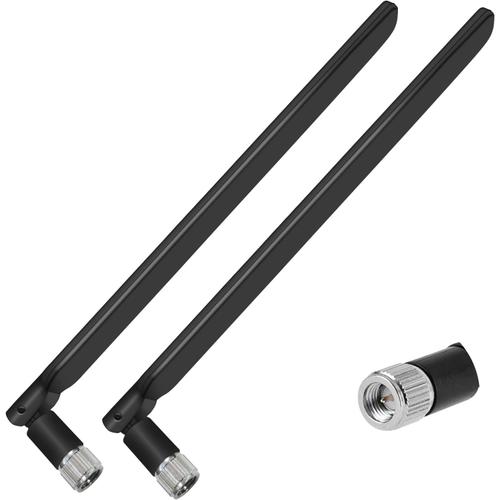 2 Pièces SMA 4G LTE Antenne SMA Mâle Cellulaire WiFi Antenna 10dBi Haut Gain Routeur Antenne Amplificateur de Signal pour Mobile Huawei Netgear ZTE 3G/4G LTE Routeur Modem Caméra IP de Sécurité