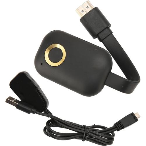 Adaptateur de Dongle D'affichage HDMI sans Fil 4K, Adaptateur TV pour Téléphones Portables, Tablettes, Affichage HD, Plug and Play, Films en Streaming WiFi, émissions et Récepteur TV en Direct