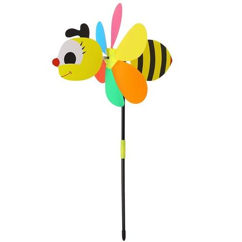 Bon66 3d Grande Abeille Moulin À Vent Vent Spinner Whirligig Cour Jardin Décor Printemps Enfants Jouet