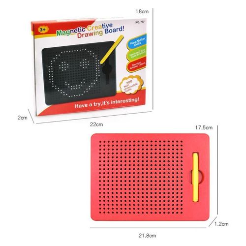 Bon66 Presse-Papiers Magnétique Dessin Stylo Boule Perles Compressé Aimant Apprentissage Cahier Graffiti Pad Enfants Jouets Cadeau Y4ud