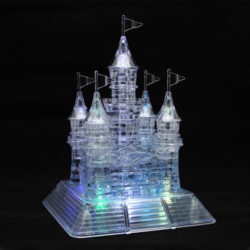 Bon66 Bloc De Construction Original De Château De Luxe De Puzzle En Cristal Transparent 3d Y4ud