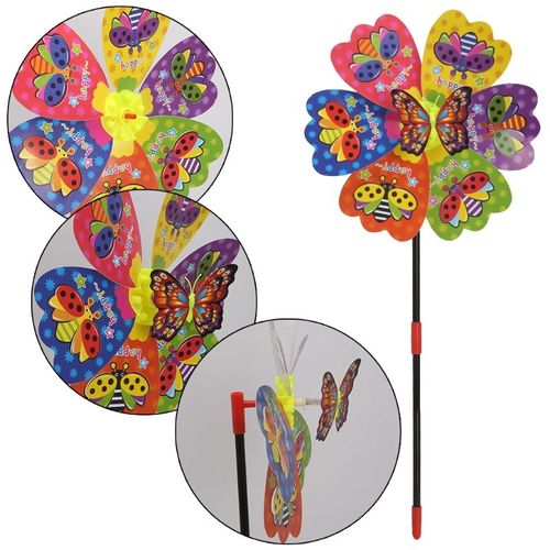 Bon66 3d Papillon Insecte Moulin À Vent Vent Spinner Maison Jardin Cour Décoration Enfants Jouet Y4ud