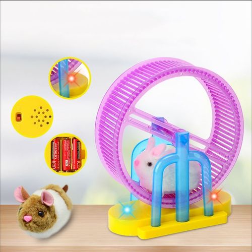 Bon66 1 Ensemble Lumière Led Musique Hamster Roue Rouleau Jouets Électriques Pour Enfants Enfants Éducation Apprentissage Jouets Y4ud