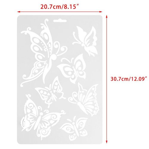 Bon66 Bricolage Artisanat Papillon Murs Peinture Scrapbooking Décoratif Gaufrage Papier Cartes Y4ud