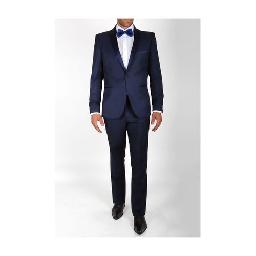 Smoking À Revers En Satin Noir Homme