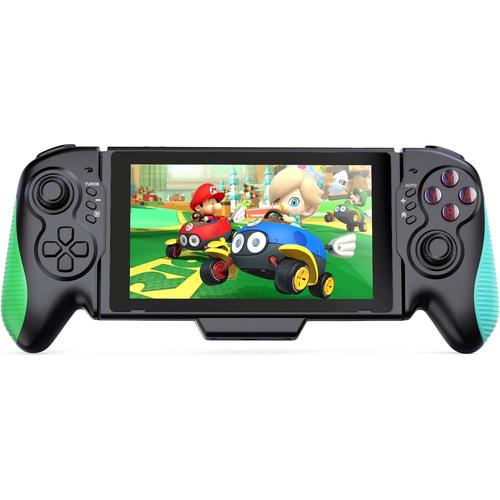 Manette Pour Nintendo Switch/Oled¿Joypad Switch Pro Controller For Handheld Mode, 6-Axis Gyro Dual Motor Vibration¿Ergonomic Design
