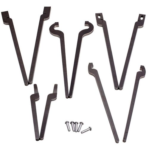 Set Of Five Types Of High Quality Pliers Delivered With Rivet