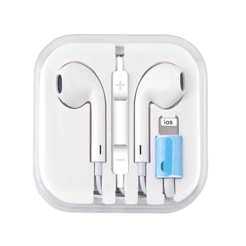 Ecouteur filaire 8Pin Lightning Contrôle du volume avec support micro pour  iphone 7/6/6s Plus (Blanc) - Ecouteurs - Achat & prix