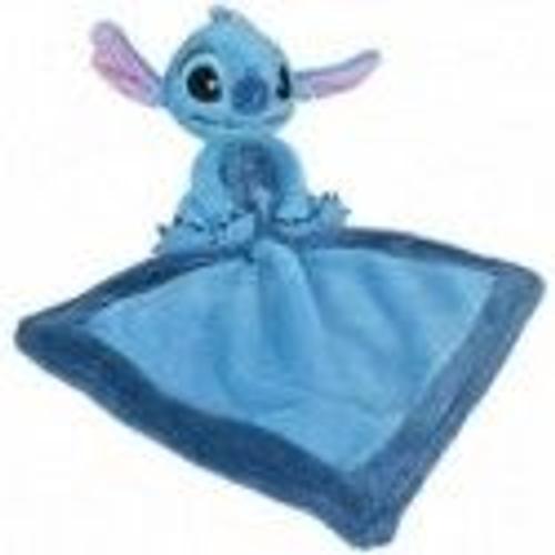 Doudou Disney Personnage Bleu Avec Mouchoir Pantin - Stitch