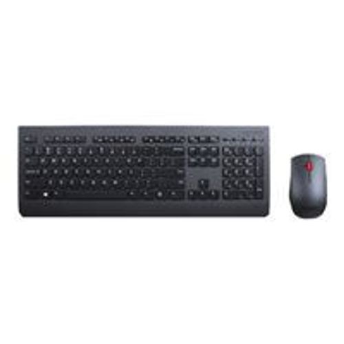 Lenovo Professional Combo - Ensemble clavier et souris - sans fil - 2.4 GHz - Belge